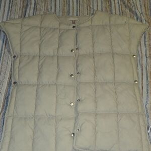 Pilcro Light Tan Quilted Vest